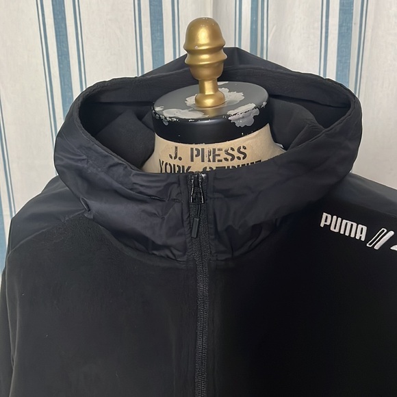 Puma Mens RadCal Polarfleece Half Zip Sweatshirt Casual Comfort Technology Black - Picture 5 of 14